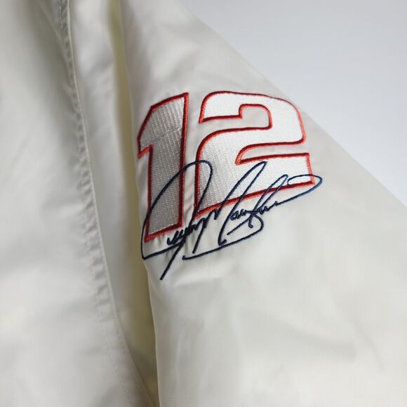 Vintage Chase Authentics Mobile 1 Jeremy Mayfield #12 NASCAR Snap Jacket Size XL - Picture 3 of 11
